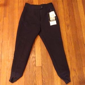 NWT Vintage Stirrup Cold Weather Leggings, Black, Size 10P